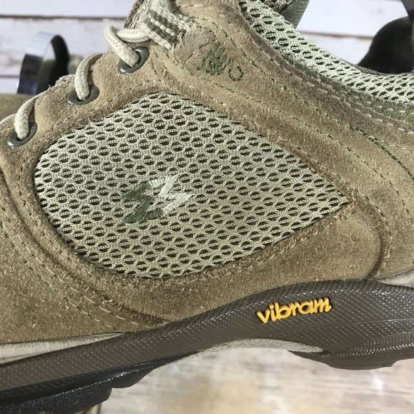 Garmont Vibram Hiking Boots Womens Size 8.5 Outdoors Trail Leather Lace Up Beige - Picture 9 of 12